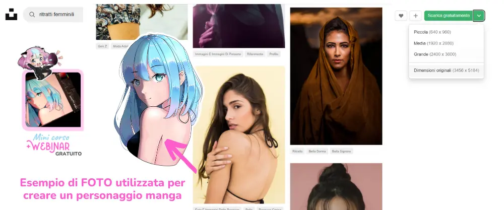 unsplash reference disegno manga fotografie di riferimento